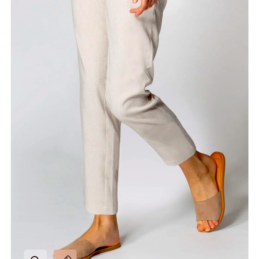 Noel asmar faux linen spa uniform pant